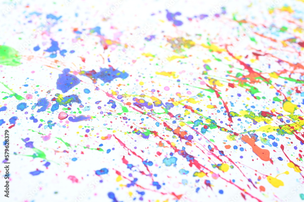 water colour splash on white paper, colorful art design water colour splash on white paper, colorful art design