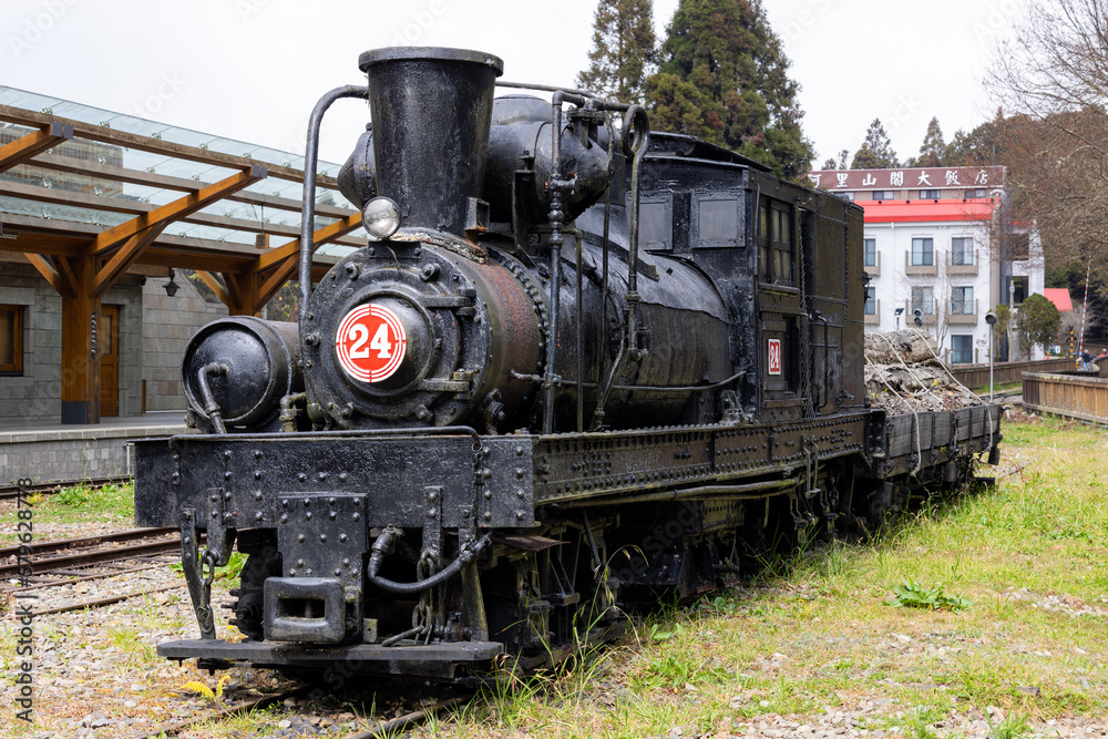Alishan Forest Railway in Alishan national park Alishan Forest Railway in Alishan national park