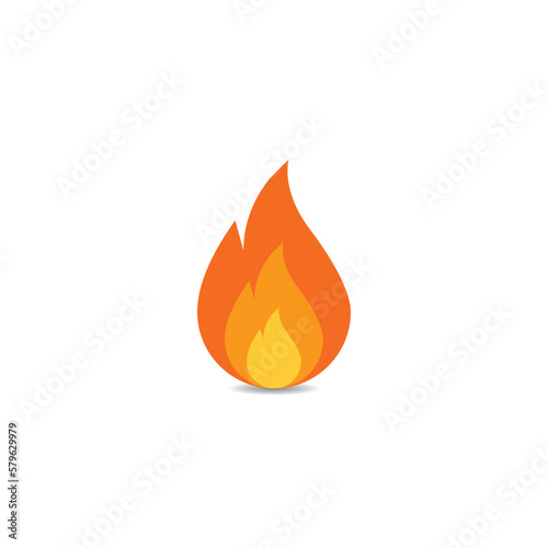 Fire logo isolted vector graphics