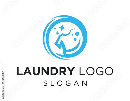 Logo about Laundry on a white background. created using the CorelDraw application.