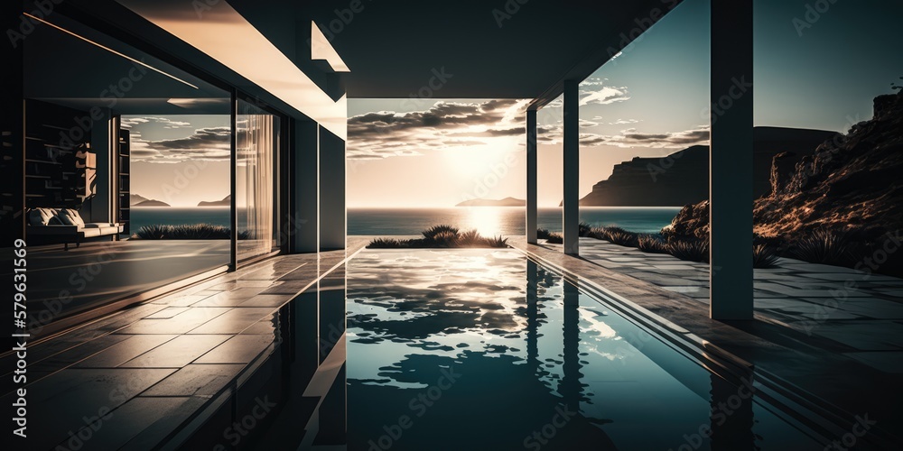Seamless Integration of Infinity Pool and Interior in Contemporary ...