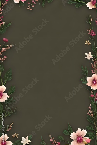 Wallpaper Mural Colorful simple floral decoration, tiny flower illustration, background template, creative arrangement of nature and flowers. Good for banner, wedding card invitation draft, design element, and other. Torontodigital.ca