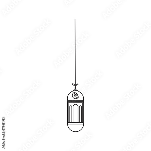 lantern decoration icon Ramadan and Islamic Eid