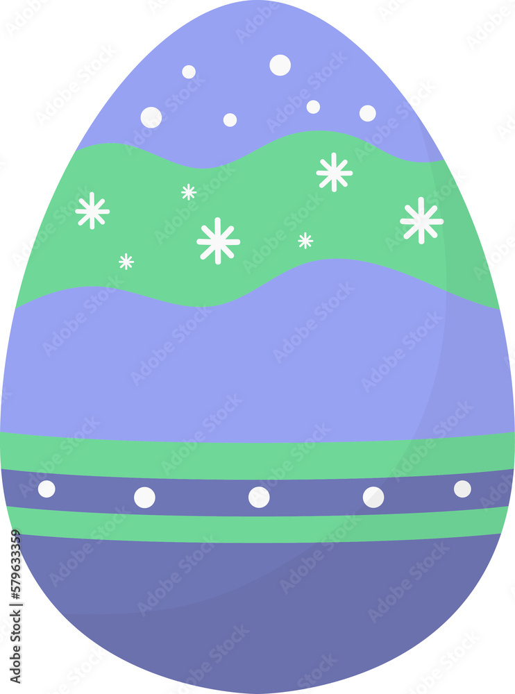 Easter egg purple color, Happy Easter Day.