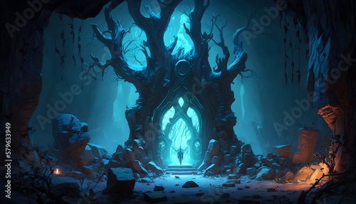 Sanctuary in Diablo, a dimly lit underground chamber