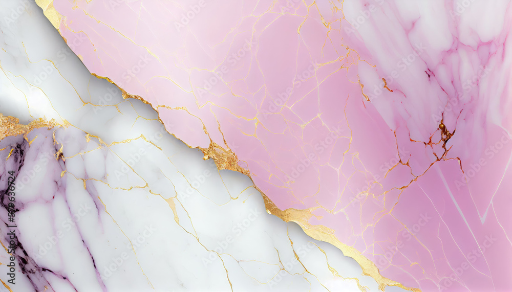 Abstract marble background. White and light pink marble texture with ...
