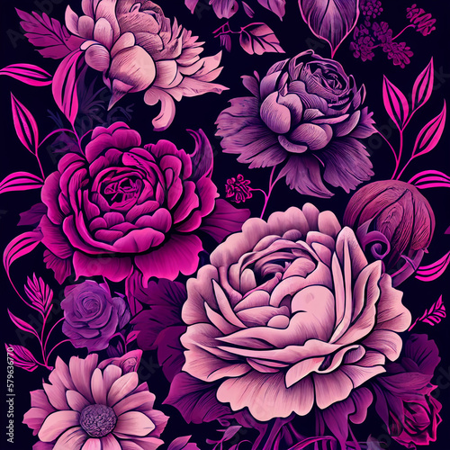 seamless floral pattern © Dodi