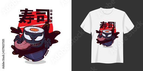 Illustration T-Shirt And Apparel Printing Design