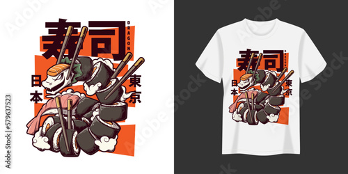 Illustration T-Shirt And Apparel Printing Design