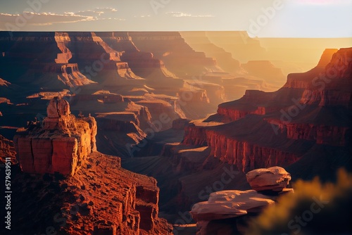 Capturing the Stunning Landscapes of the Grand Canyon during the Golden Hour: A Journey through the Majestic Rocks, Canyons, and Rivers of Arizona and Utah