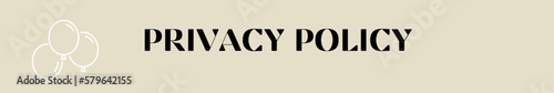 privacy policy typography with premium background