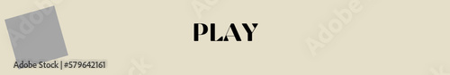 play typography with premium background