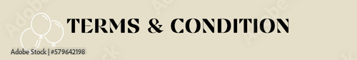 terms and condition typography with premium background