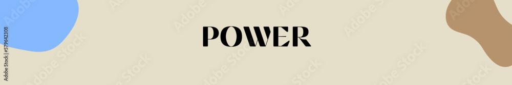 power typography with premium background power typography with premium background