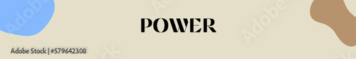power typography with premium background