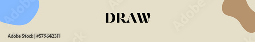 draw typography with premium background