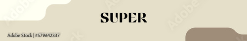 super typography with premium background