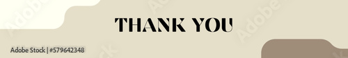 thank you typography with premium background