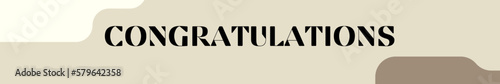 congratulations typography with premium background