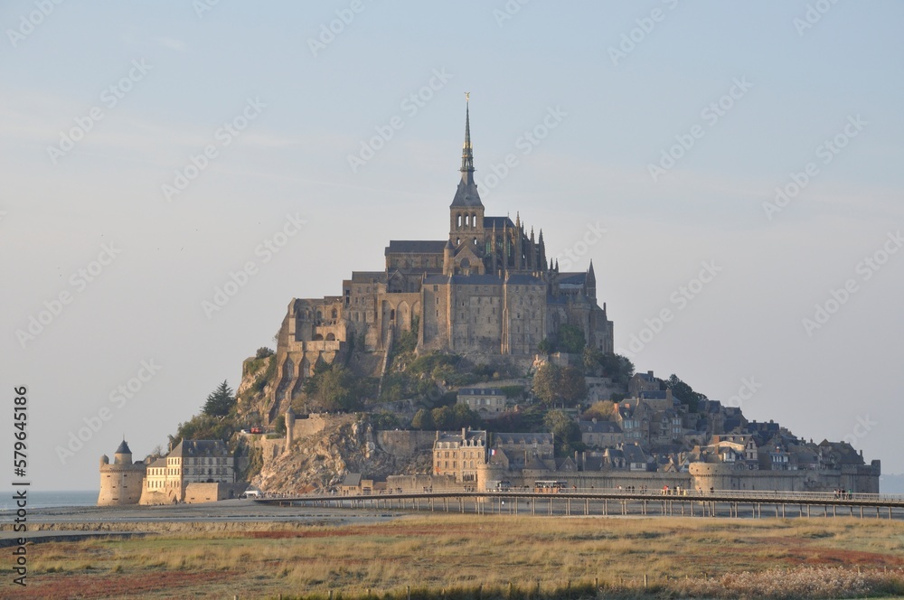 Mont Saint Michel, the Couesnon and salt marshes