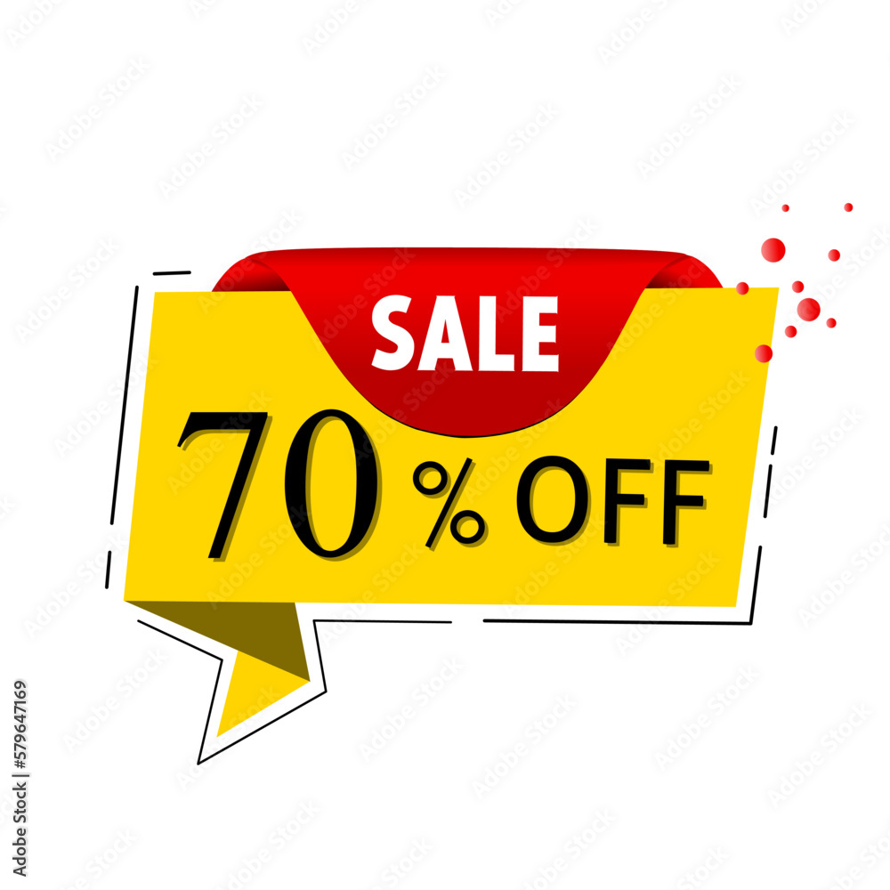 Sale 70% off. offer stamp, sticker, clearance sale design. vector template. Sale 70% off. offer stamp, sticker, clearance sale design. vector template.