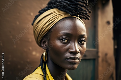 Portrait of Ethiopian woman. generate by ai