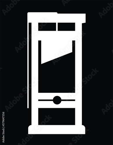 guillotine simple icon, vector illutration