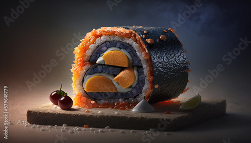 Gunkan maki food photography photorealistic detailed