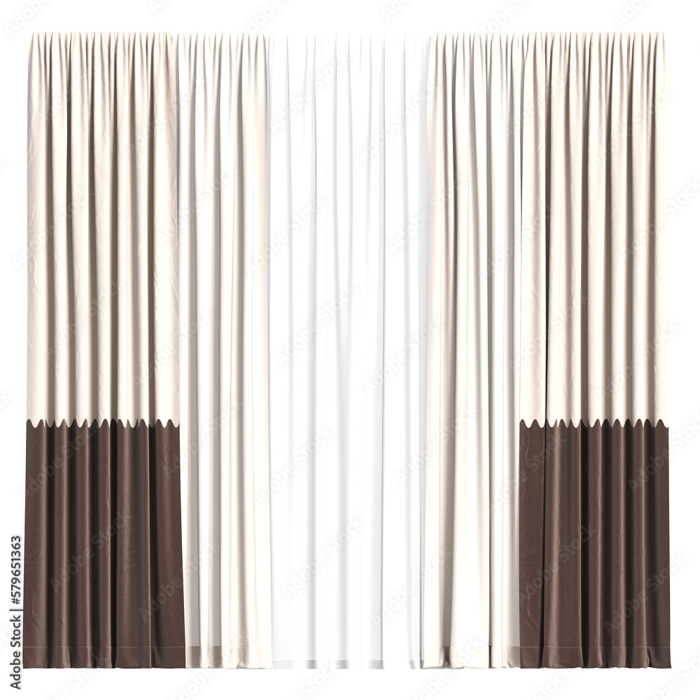 curtain isolated on a transparent background, 3D illustration, cg render curtain isolated on a transparent background, 3D illustration, cg render