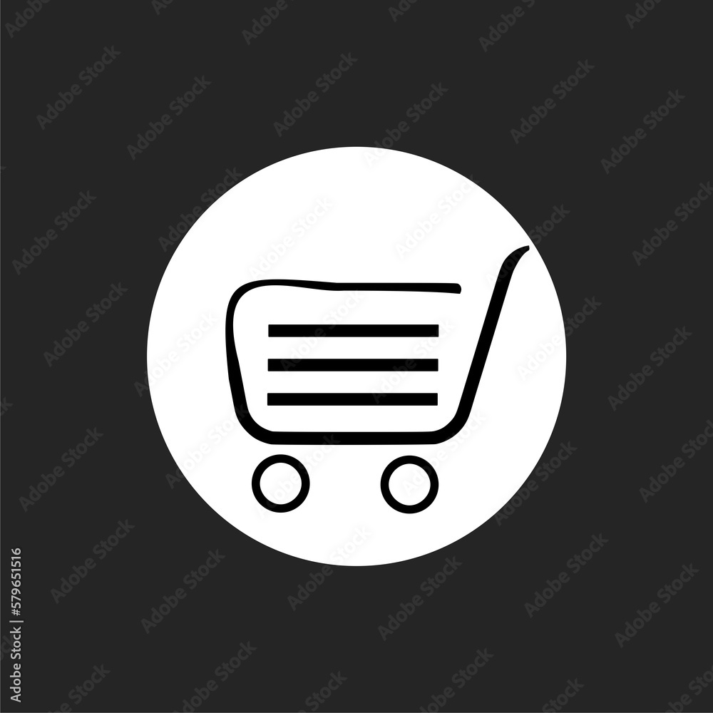 Shopping bag hand drawn sketch style icon isolated on black background. Shopping bag hand drawn sketch style icon isolated on black background.