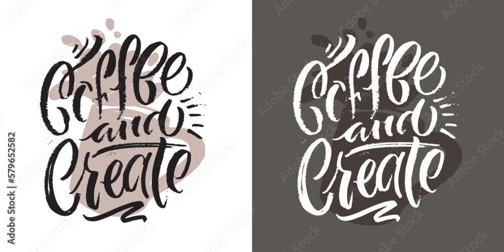 Cute hand drawn doodle lettering postcard about life. Lettering for t-shirt design, mug print, invitation.
