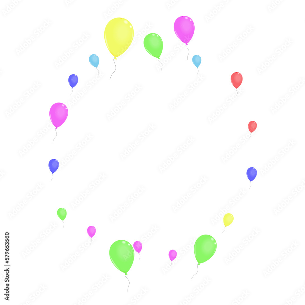 Colorful Confetti Background White Vector. Helium Fly Banner. Purple Celebration. Multicolor Ballon. Air Anniversary Set.