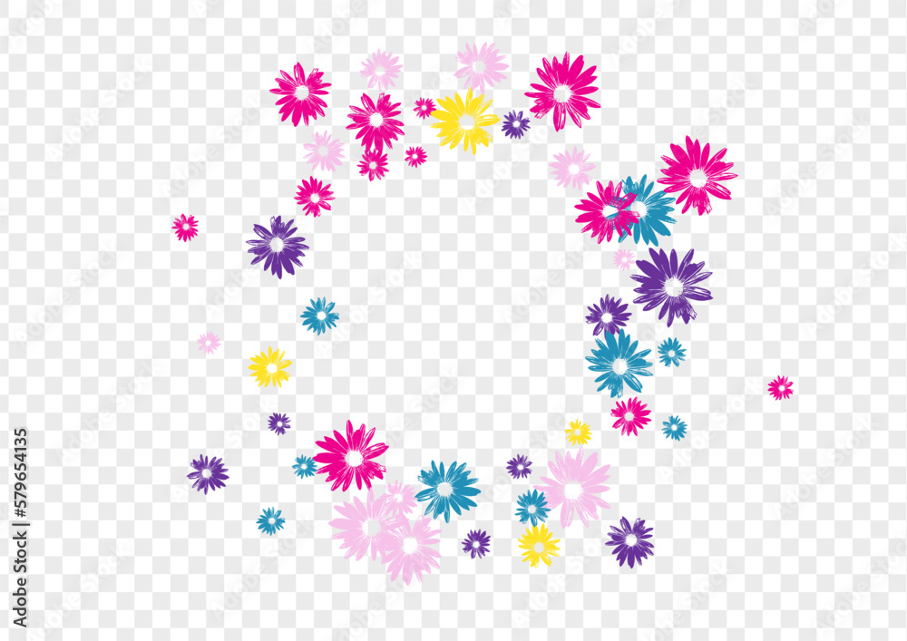 Purple Chamomile Background Transparent Vector. Floral Bloom Banner. Colorful Plant Draw. Amazing Illustration. Decoration Color Flower. Purple Chamomile Background Transparent Vector. Floral Bloom Banner. Colorful Plant Draw. Amazing Illustration. Decoration Color Flower.