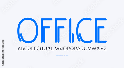 Decorative sans serif font with rounded corners