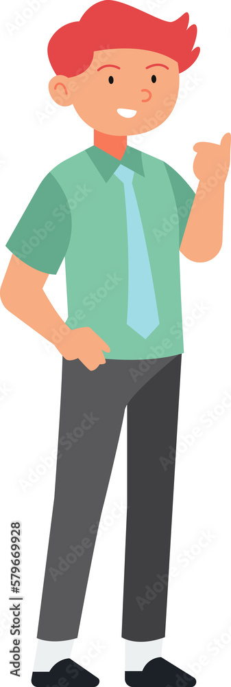 Businessman character illustration