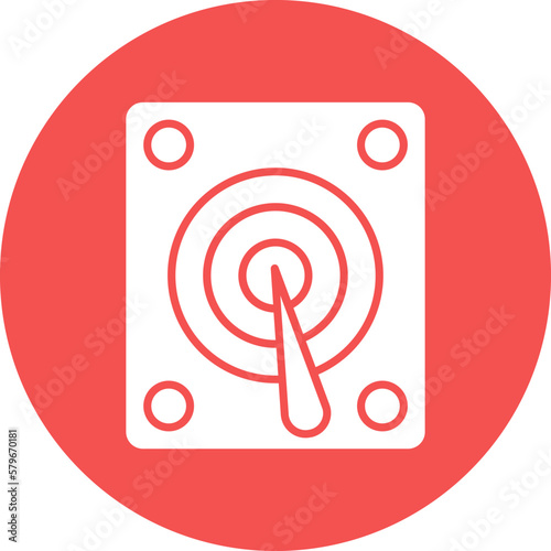 Vector Design Hard Disk Icon Style