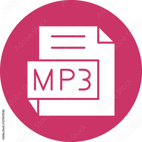 Vector Design MP3 Icon Style