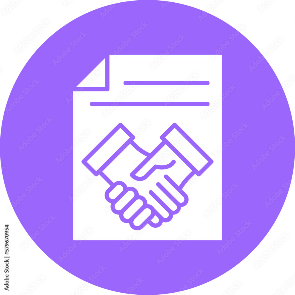 Obraz premium Vector Design Agreement Icon Style