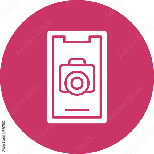 Vector Design Mobile Camera Icon Style