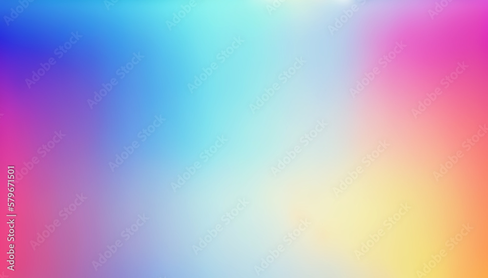 Dreamy y2k gradient color blur background. Generative AI
