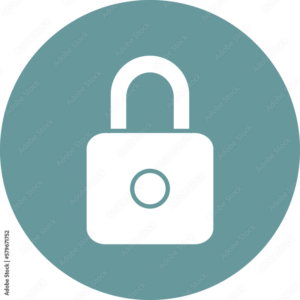 Vector Design Locked Icon Style Vector Design Locked Icon Style