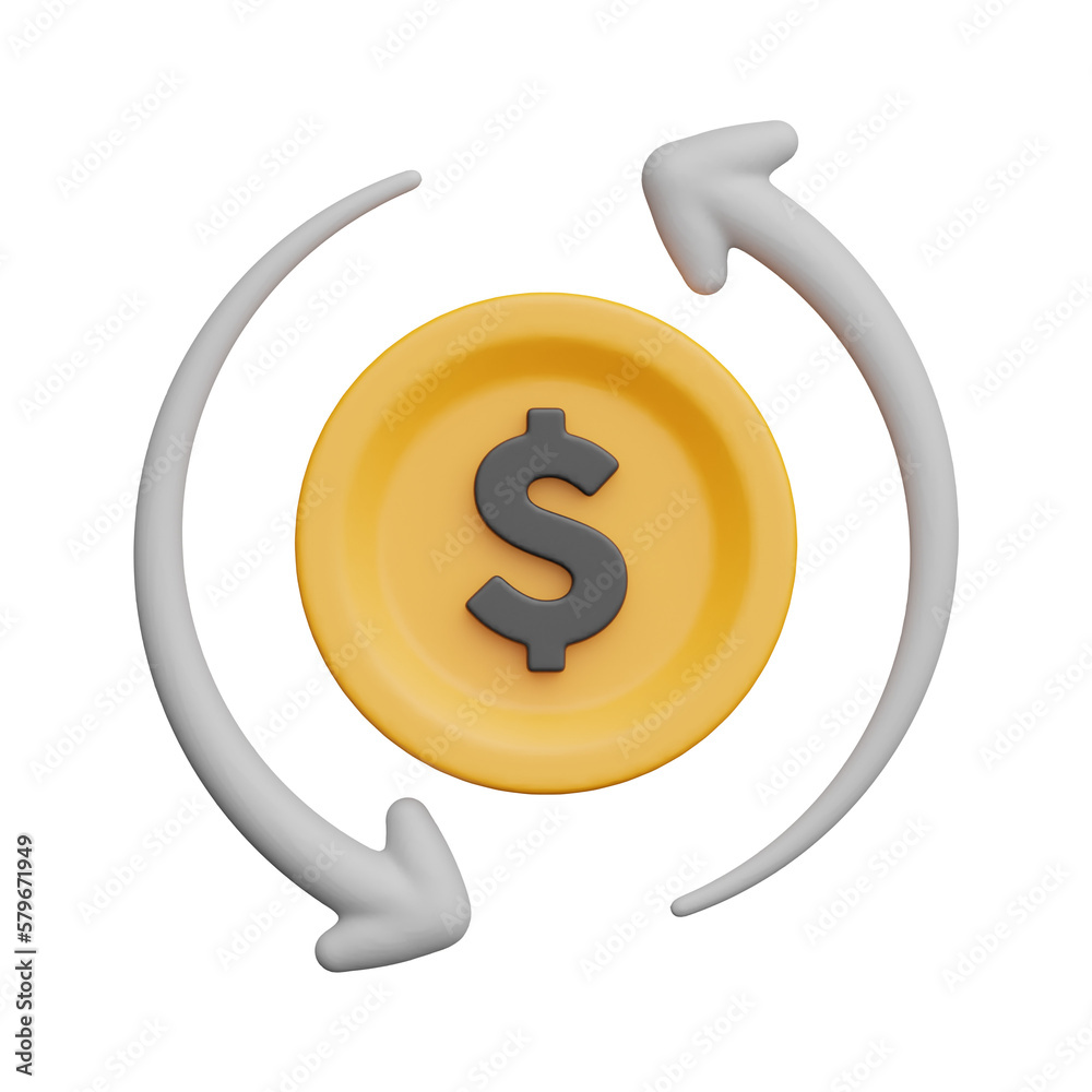 Investment 3d realistic object design vector icon illustration Investment 3d realistic object design vector icon illustration
