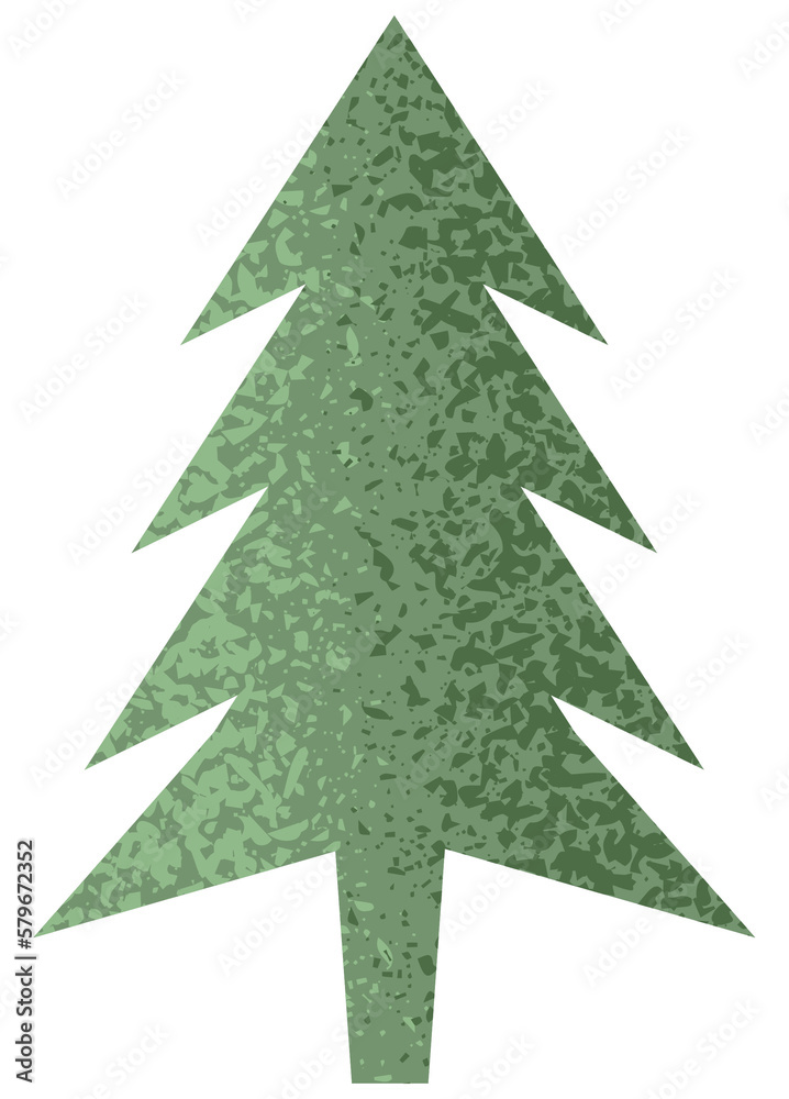 Obraz premium paper christmas tree