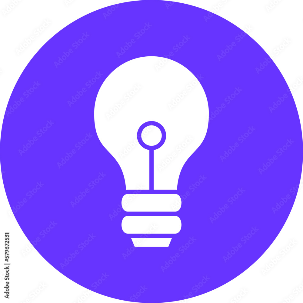 Vector Design Lightbulb Icon Style