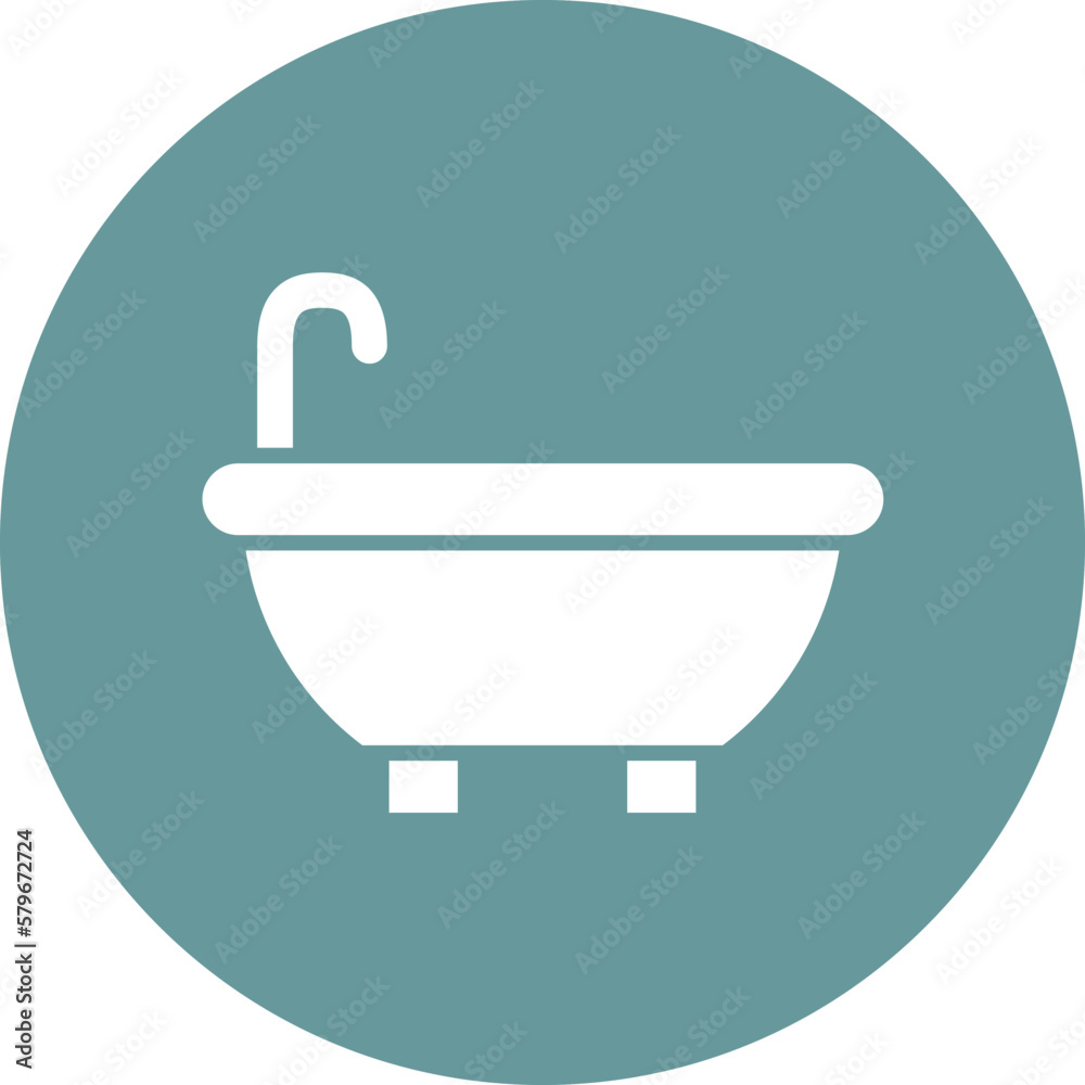 Vector Design Bathtub Icon Style Vector Design Bathtub Icon Style
