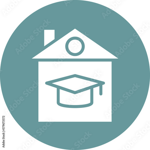 Vector Design Homeschooling Icon Style