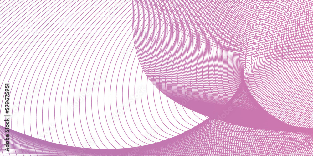 Fototapeta premium Abstract background with lines. illustration paper vector pink pattern. White background, pink mesh abstract, vector blurred soft blend color background.