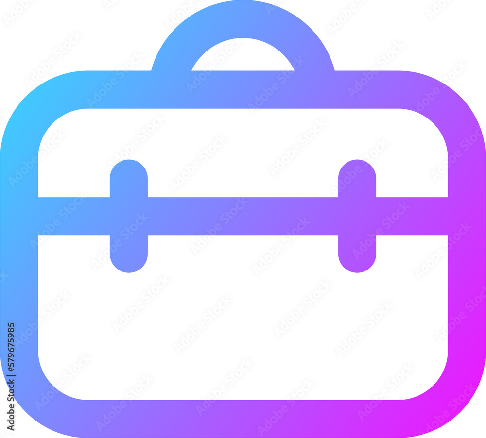 Briefcase icon in gradient colors. Business signs illustration. Briefcase icon in gradient colors. Business signs illustration.