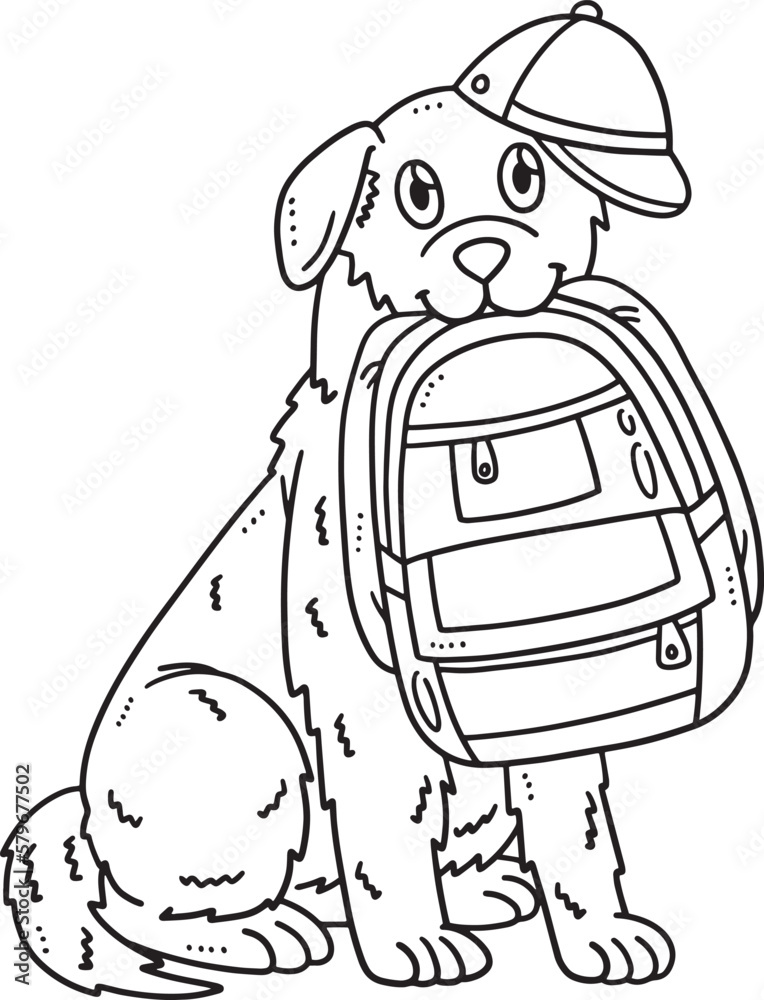 school bag coloring pages