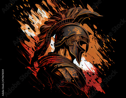 spartan illustration
